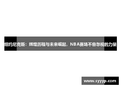 纽约尼克斯：辉煌历程与未来崛起，NBA赛场不容忽视的力量